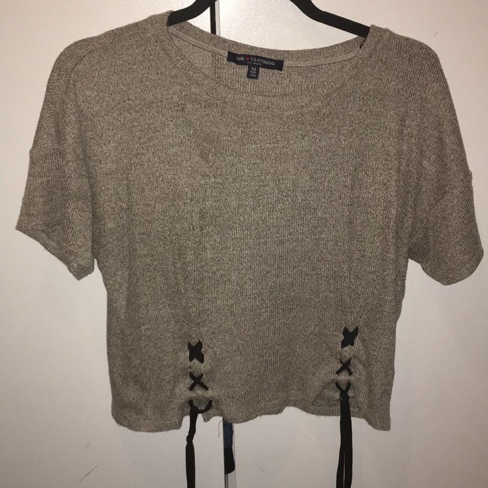 Beige/grey Top